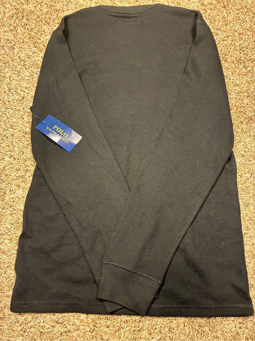 Polo Ralph Lauren Men’s Sleepwear Long Sleeve Bear Embroidered Thermal Top - Picture 6 of 8